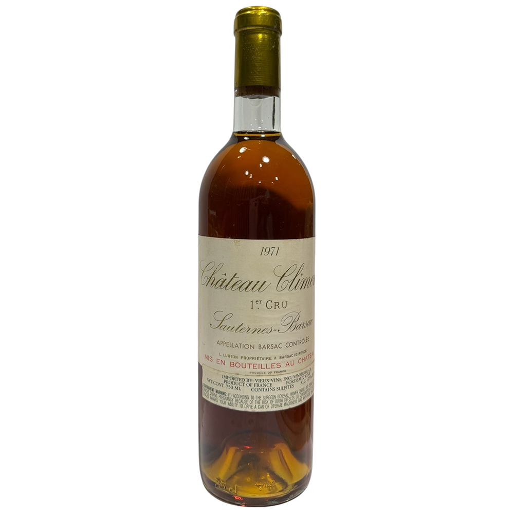 1971 Chateau Climens Sauternes - Barsac